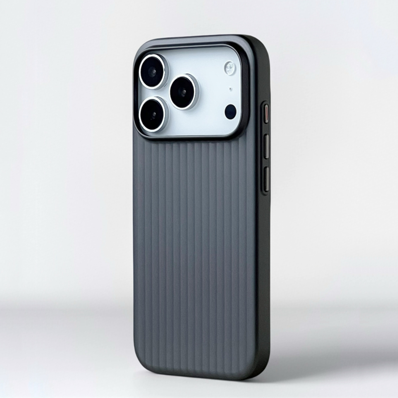 Luggage - เคสแข็งลายลูกฟูก 3 มิติ สัมผัสเย็นเหมือนน้ำแข็ง สำหรับ Magsafe