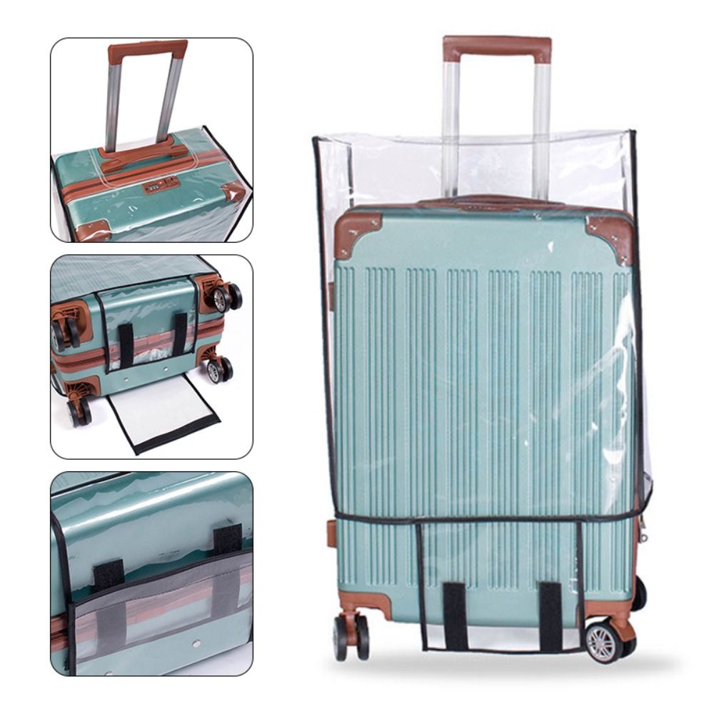 ผ้าคลุมกระเป๋าเดินทาง PVC แบบใ - Waterproof Suitcase Cover Protector บทวิจารณ์และราคา