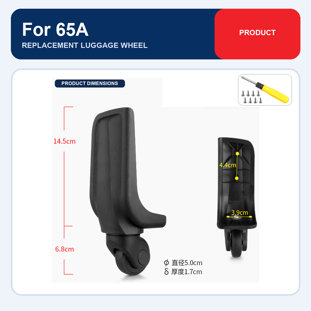 ล้อกระเป๋าเดินทางสำรองด้านหลัง - Silent Replacement Luggage Wheels บทวิจารณ์และราคา