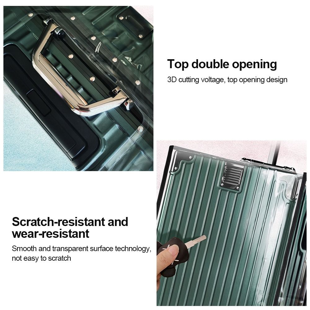 ผ้าคลุมกระเป๋าเดินทางแบบใส ทนท - Luggage Protective Cover Transparent บทวิจารณ์และราคา
