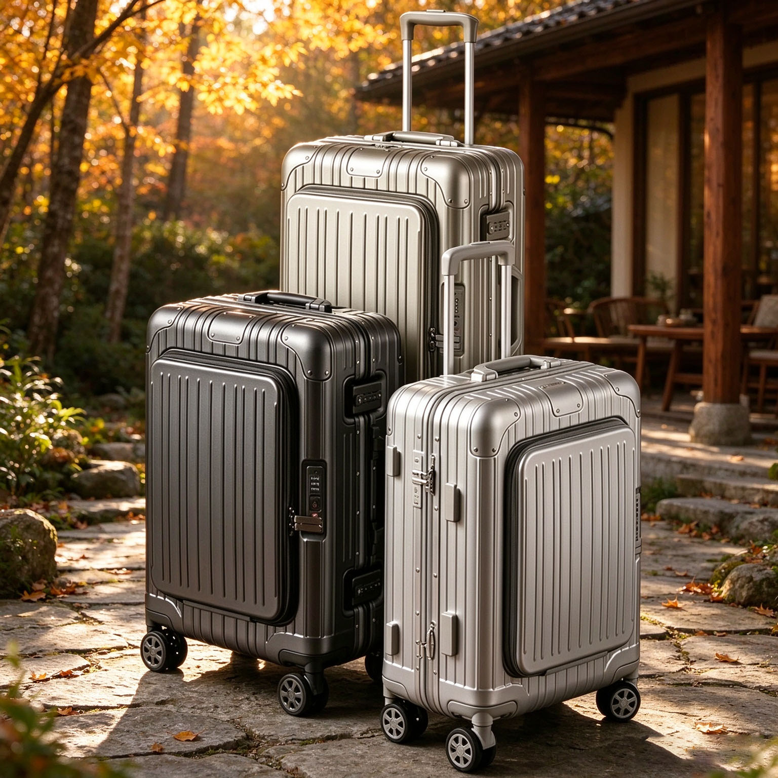 กระเป๋าเดินทางแบบเปิดด้านหน้า  - Spinner Wheel Rolling Suitcase 20 Inch บทวิจารณ์และราคา