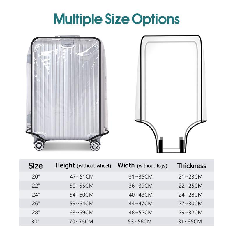ผ้าคลุมกระเป๋าเดินทาง PVC แบบใ - Luggage Protective Cover Transparent บทวิจารณ์และราคา