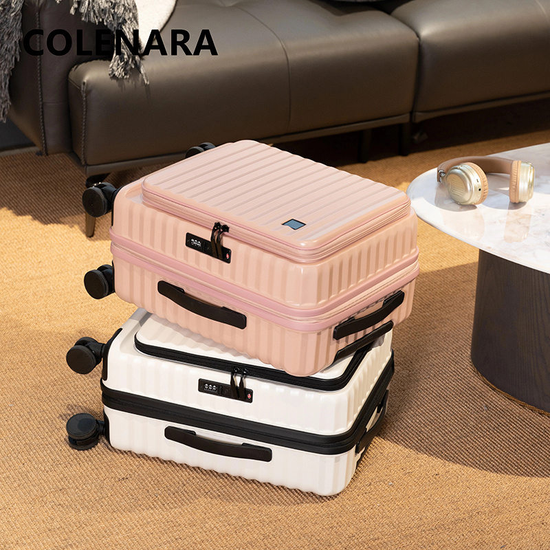 กระเป๋าเดินทาง COLENARA แบบเปิ - Front Opening Laptop Luggage 24 Inch บทวิจารณ์และราคา
