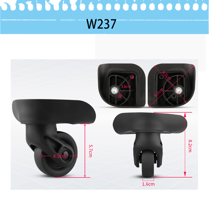 เหมาะสำหรับกระเป๋าเดินทาง Amer - Silent Replacement Luggage Wheels บทวิจารณ์และราคา